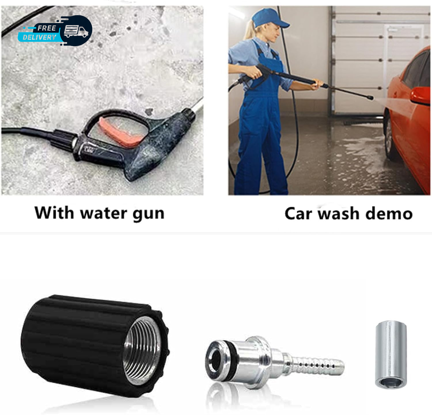 High Pressure Washer Hose Repair Kit Hose Washers Insert Fittings Car