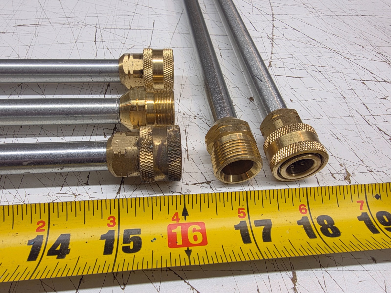 (Pack of 5) Unbranded 16″ Stainless Steel Quick Connect Pressure Washer Lances