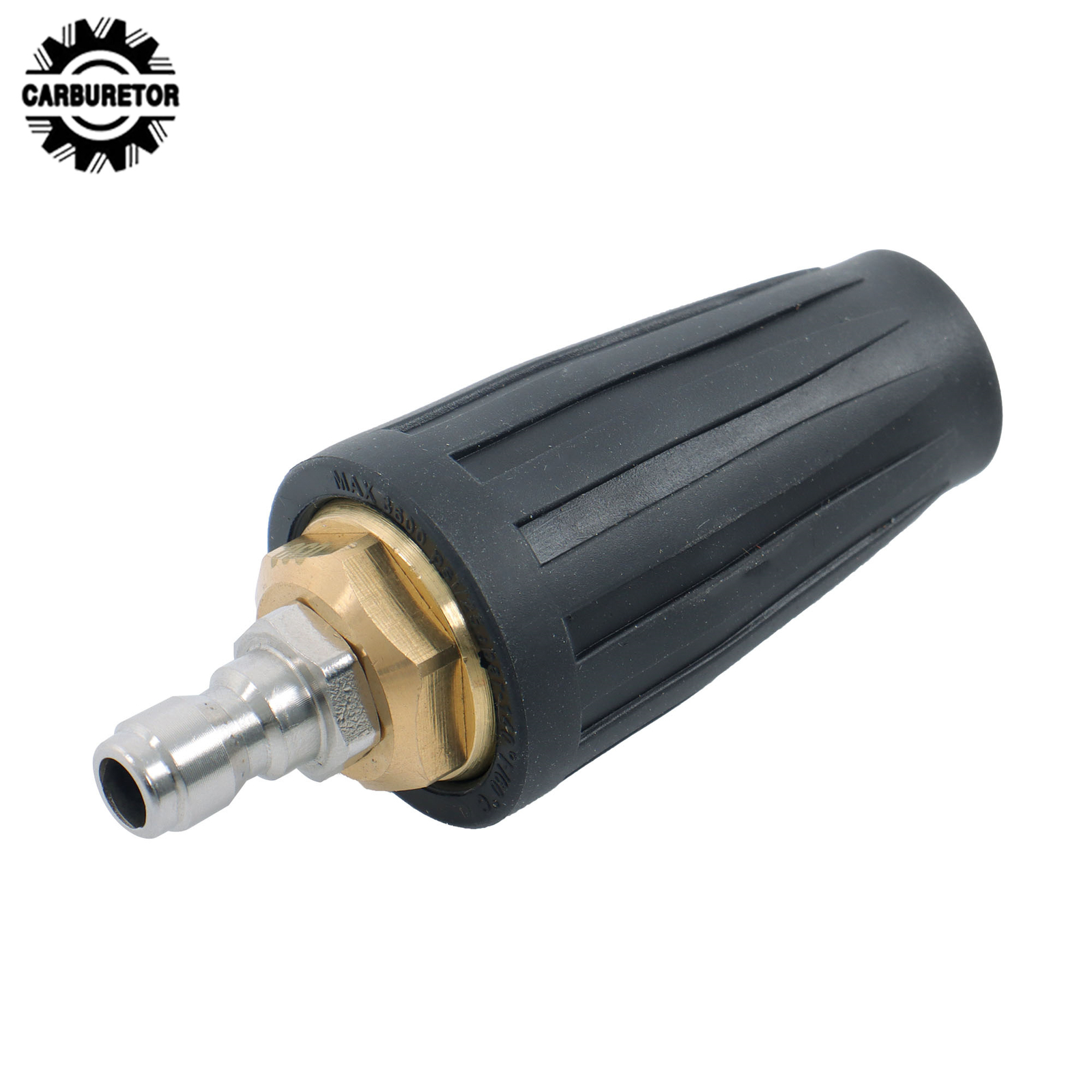 1/4 Inch 3600 PSI W/ 5 Spray Nozzles Rotating Turbine Nozzle Set Quick Connect