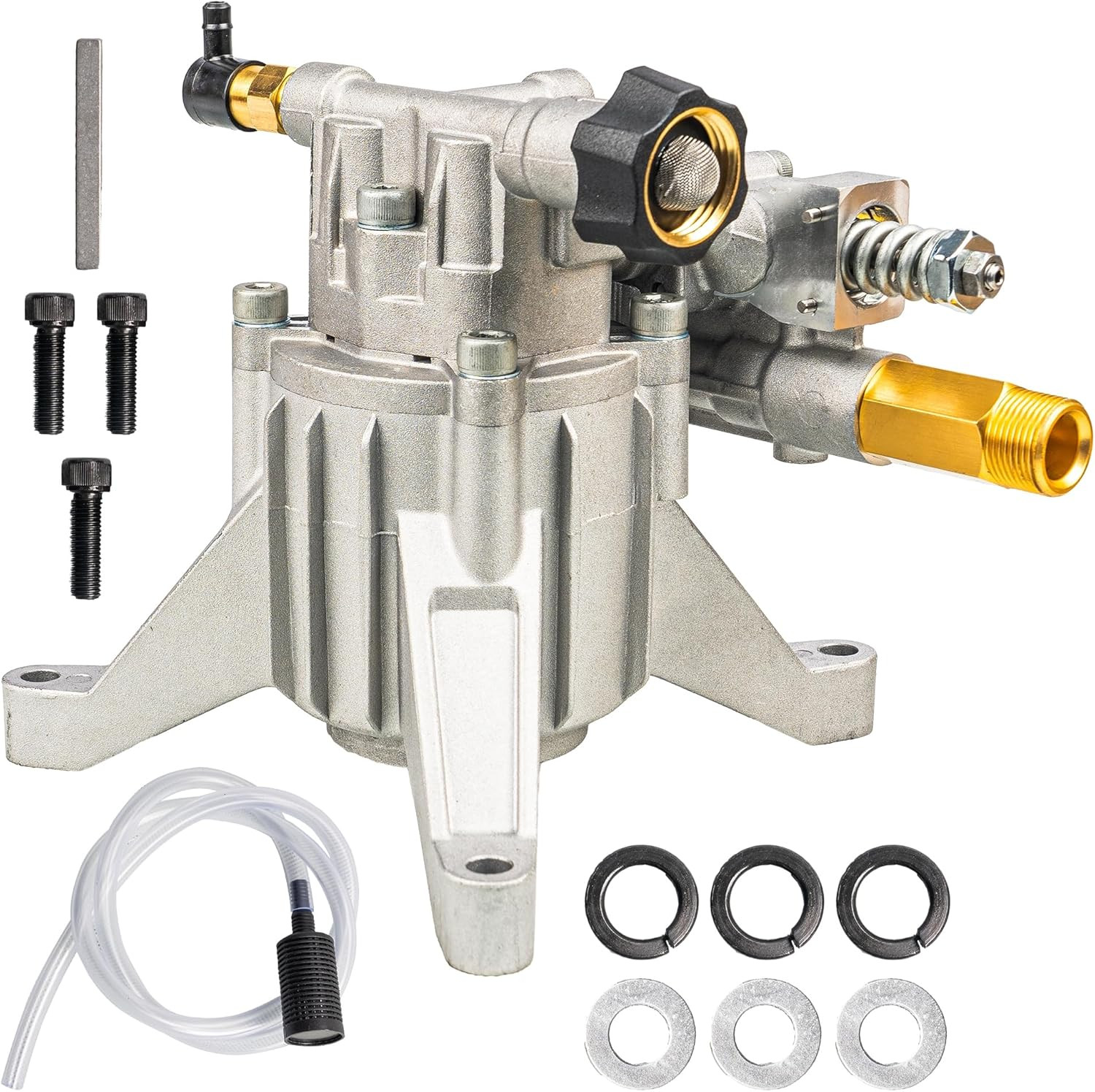 7/8″ Shaft Vertical Pressure Washer Pump, 3400PSI 2.5GPM, Replacement Pump for P