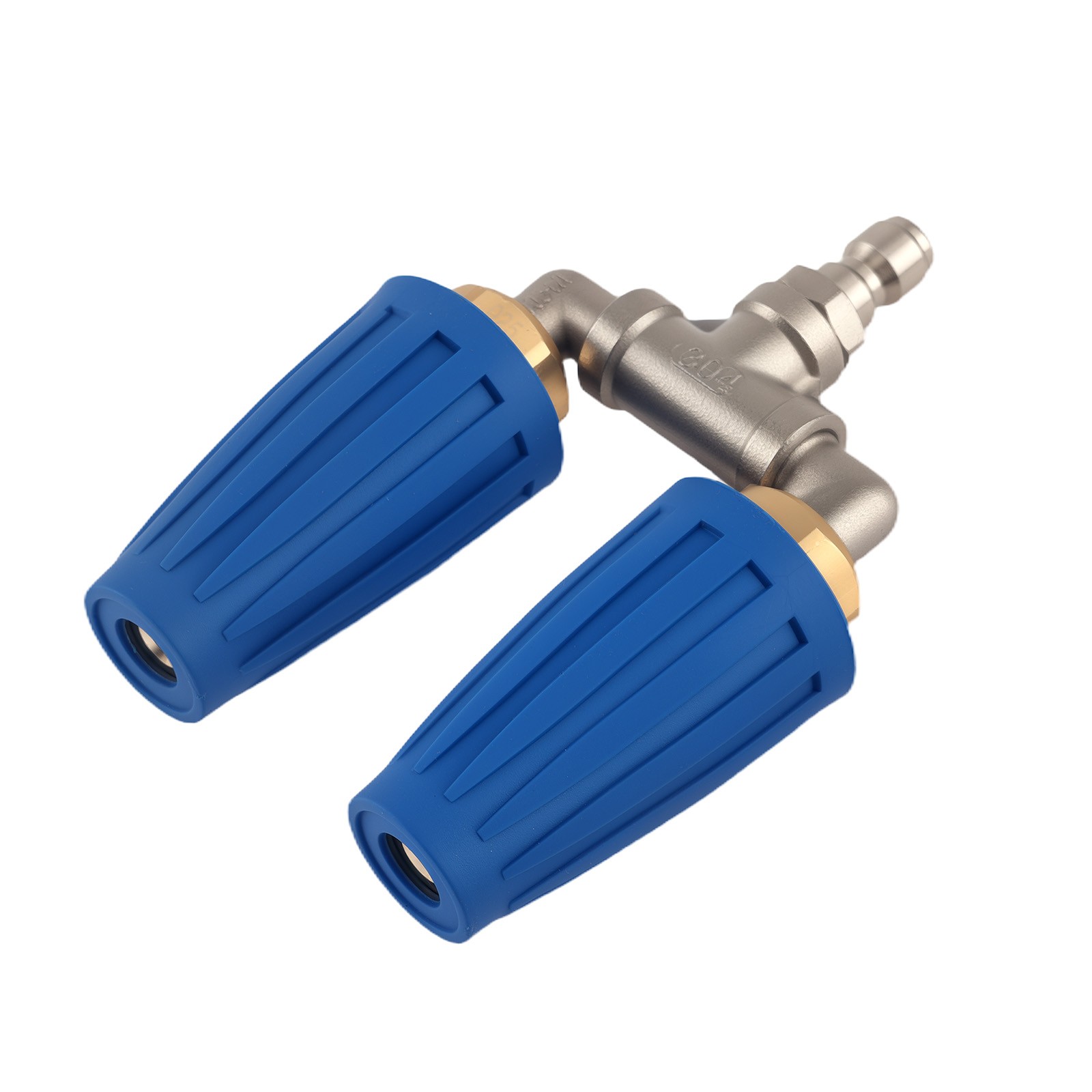 360° Rotating Pressure Washer Dual Turbo Nozzle 4000PSI 304SS Quick Connect