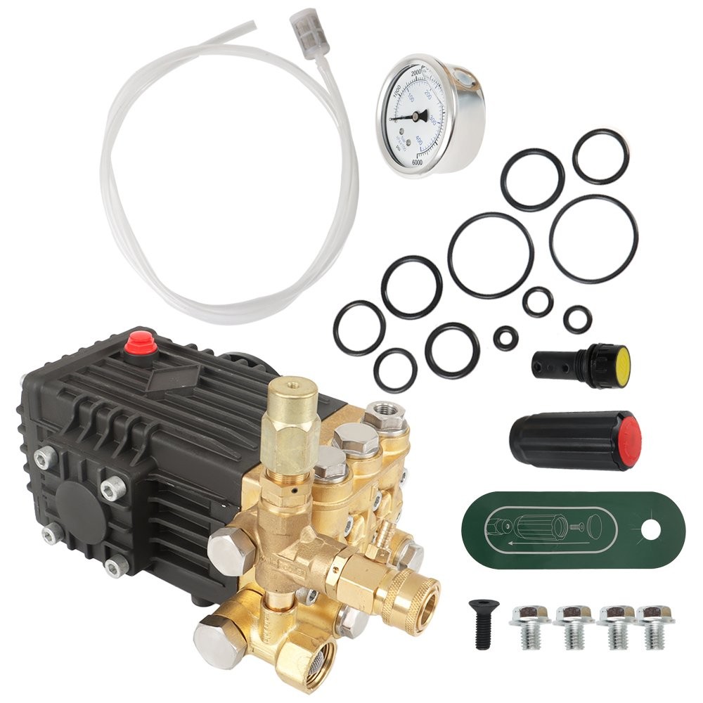 24mm 3600 PSI 4.9GPM Pressure Power Washer Pump Solid Shaft Belt Drive
