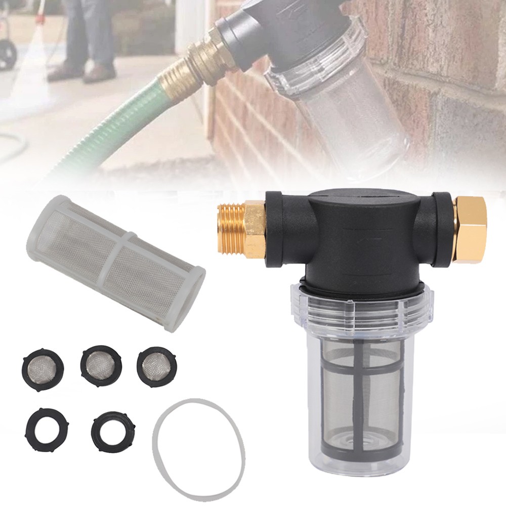 Pressure Washer Inline Water Filter Garden Hose For Washing Machine Inlet