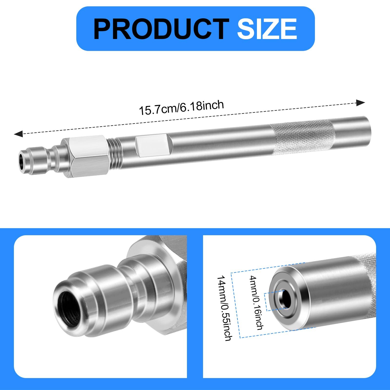 Long Range Pressure Washer Nozzle Tip with Ladder Saver for 1000 to 6000 Psi …