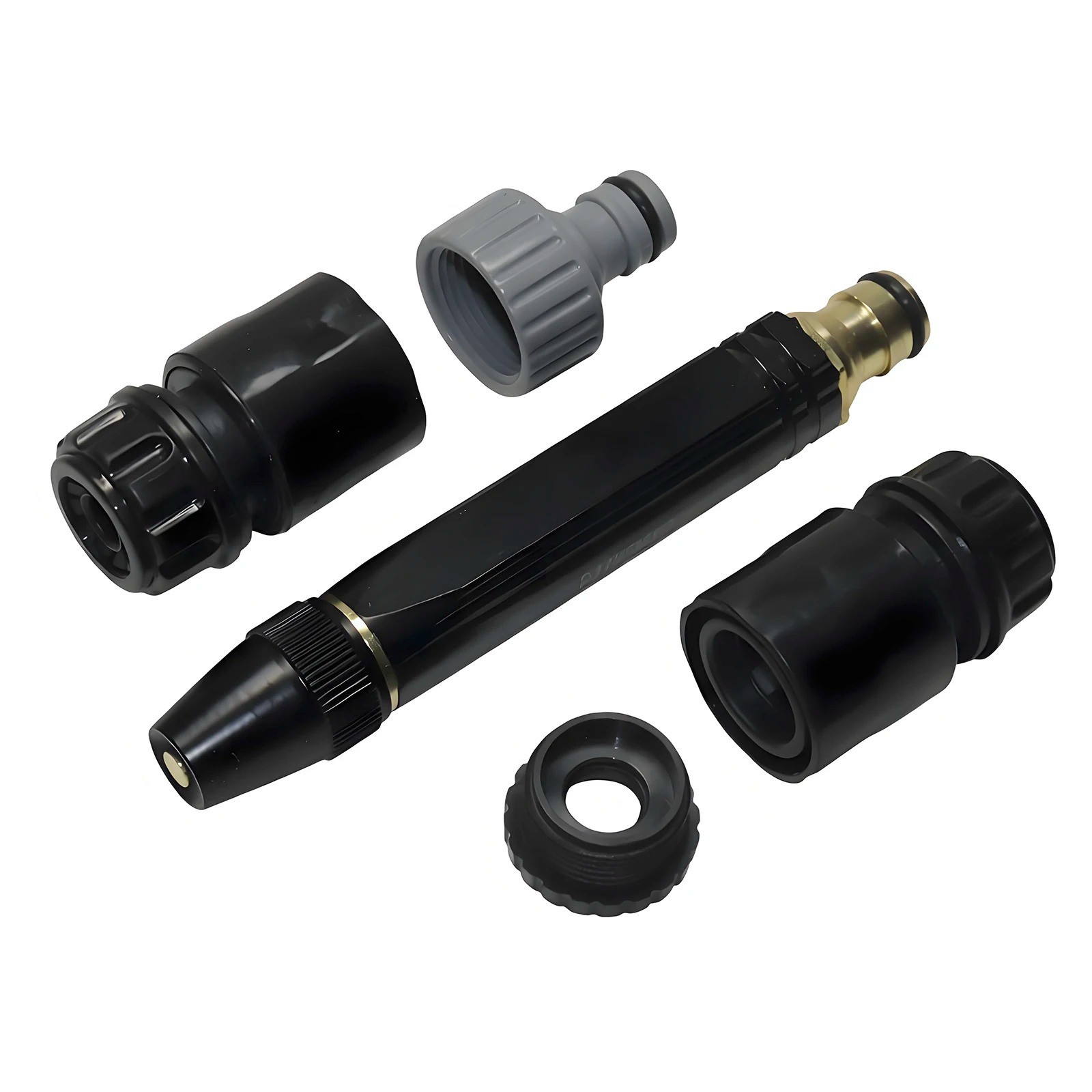 4PCS Metal Hose Nozzle Spray Gun Car Wash Water Jet Garden Sprayer Tool