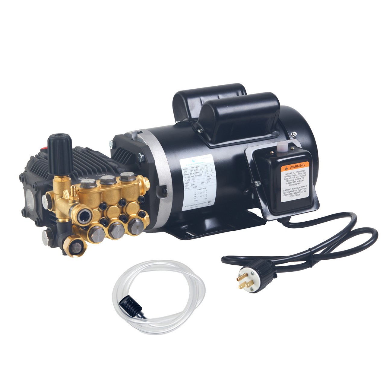 Canpump 1500 PSI 2 GPM Electric Pressure Washer w/ Triplex Pump, 2 HP 120 V