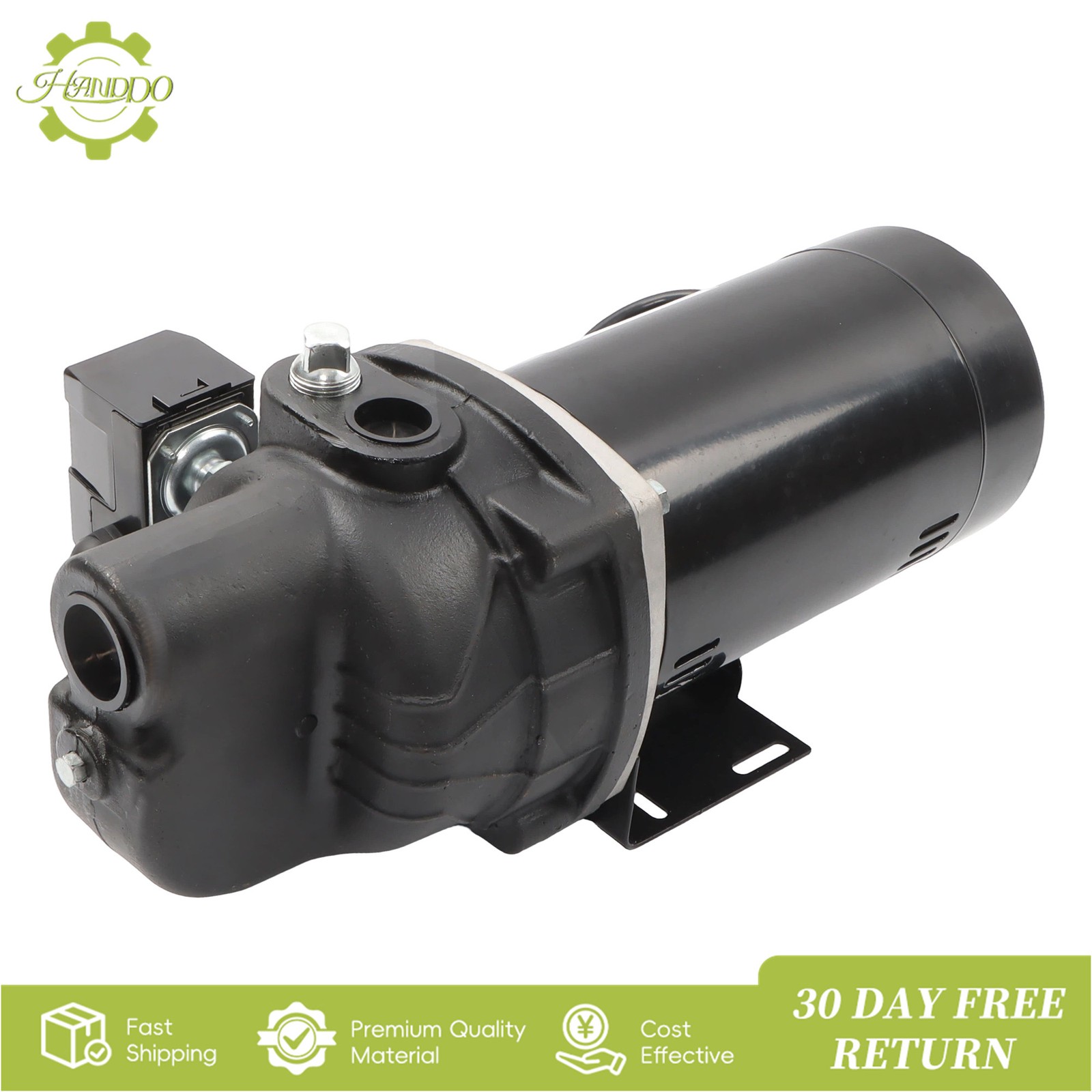 SWS100 Cast Iron Shallow Well Jet Pump 510 Gallons Per Hour 1HP 3480RPM 115/230V