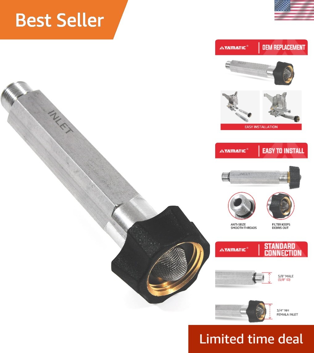 Durable Aluminum Inlet Tube for 201496GS 190632GS Pressure Washer Pumps