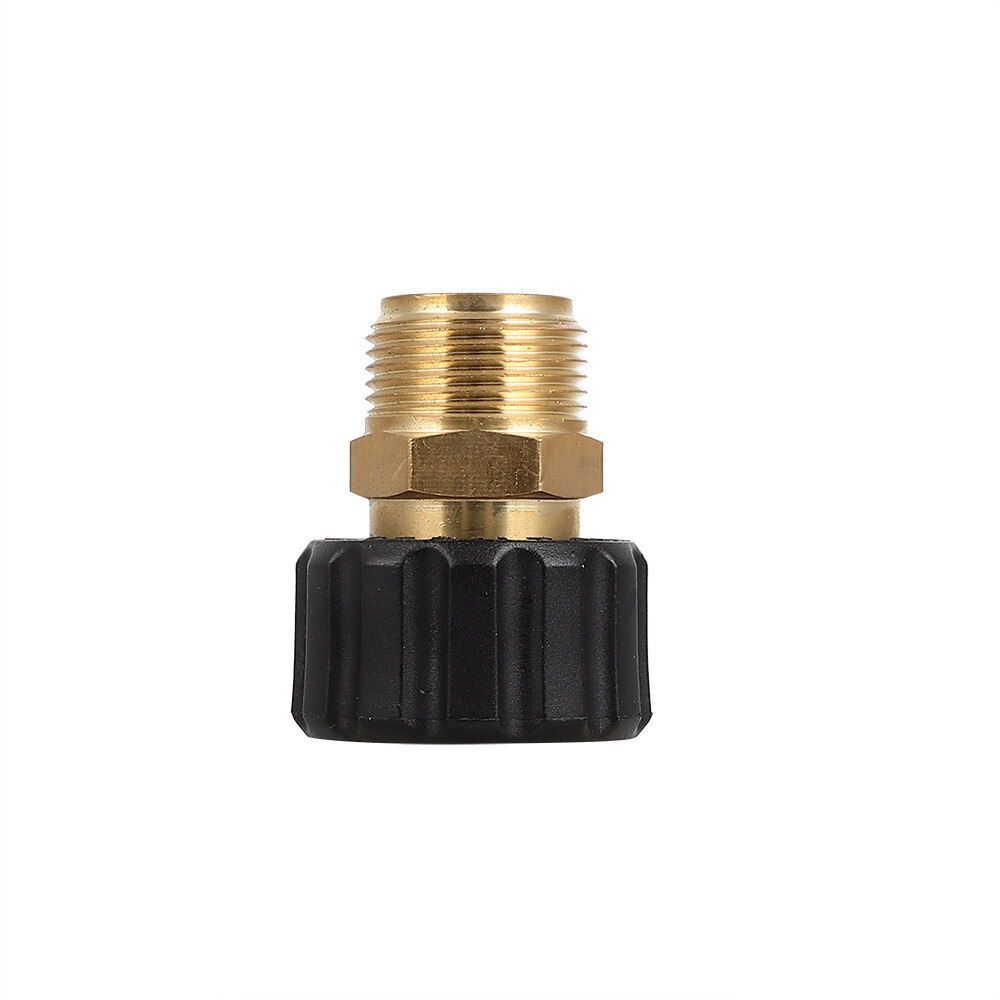 1/4″ Quick Connect w/ M22-15mm Outlet Pressure Washer Gun Hose Connector Adapter