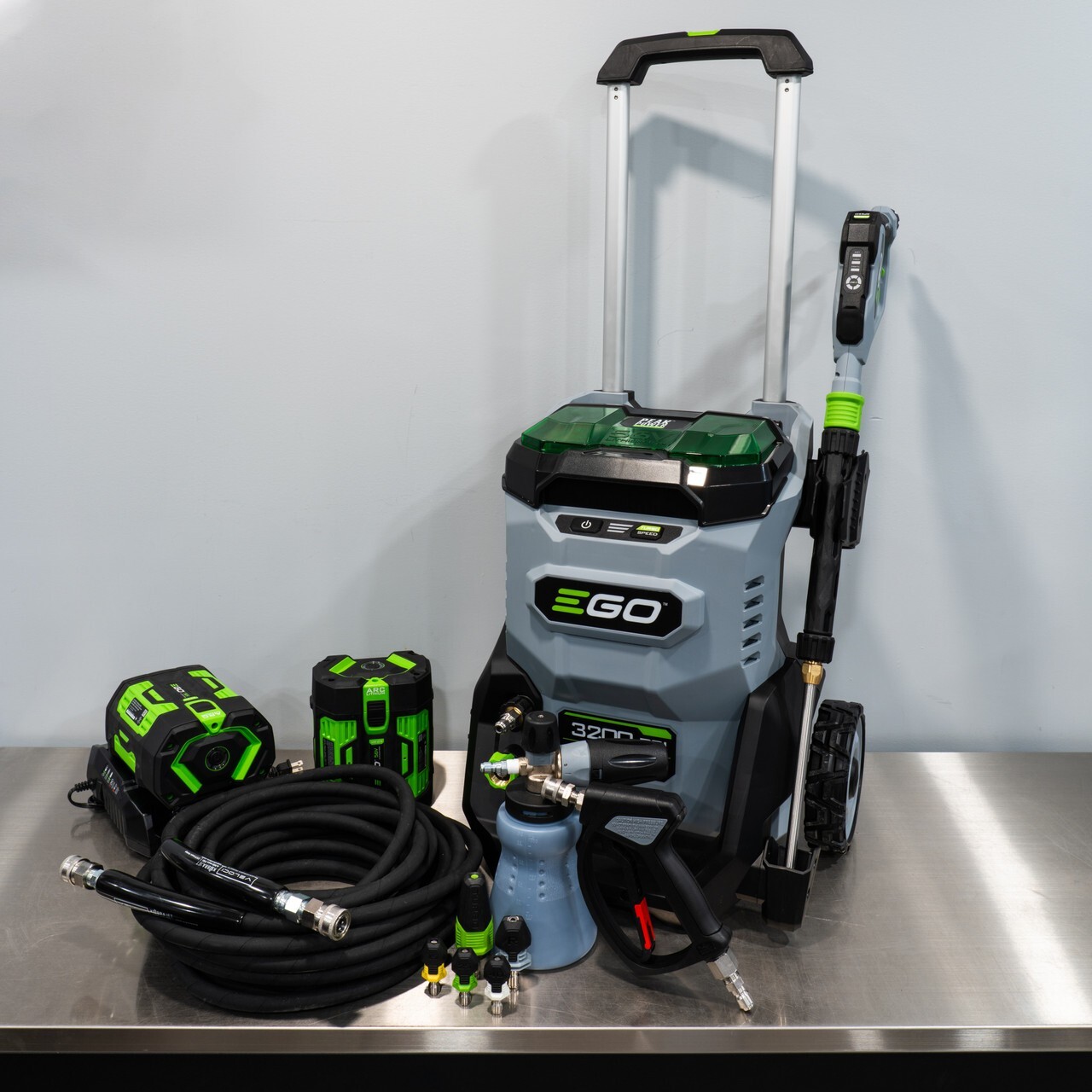 EGO Power+ Cordless Pressure Washer | Level 2 Kit MTM Gunn Cannon 50′ Hose