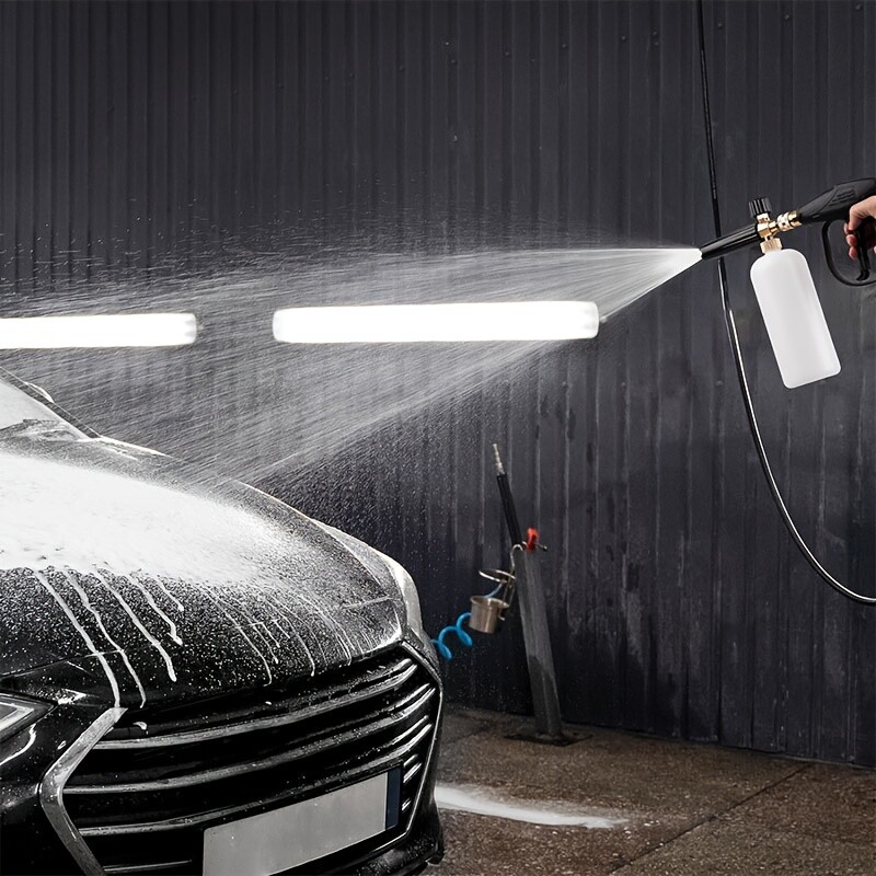 1/4″ Snow Foam Washer Gun Car Wash Soap Lance Cannon Spray Pressure Jet Bottle