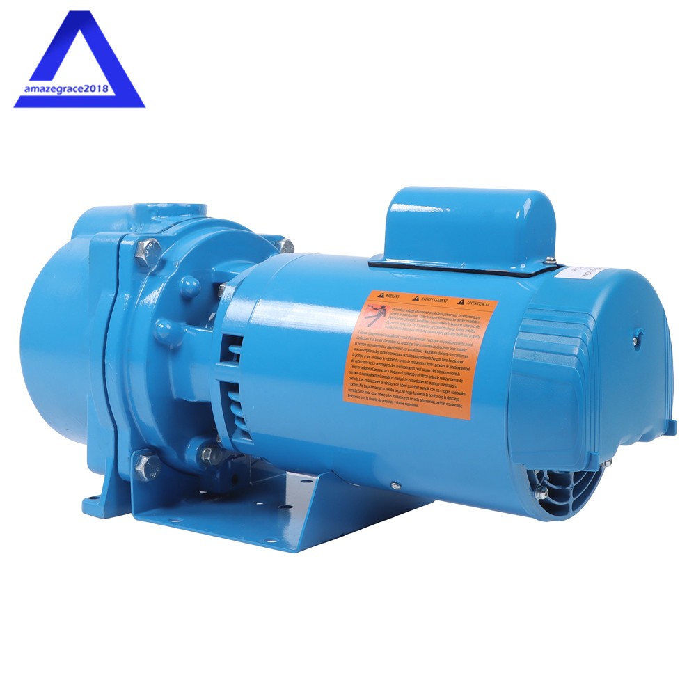 GT15 Self-Priming Centrifugal Pump 1-1/2HP Cast Iron Water Pump 115/230Volt