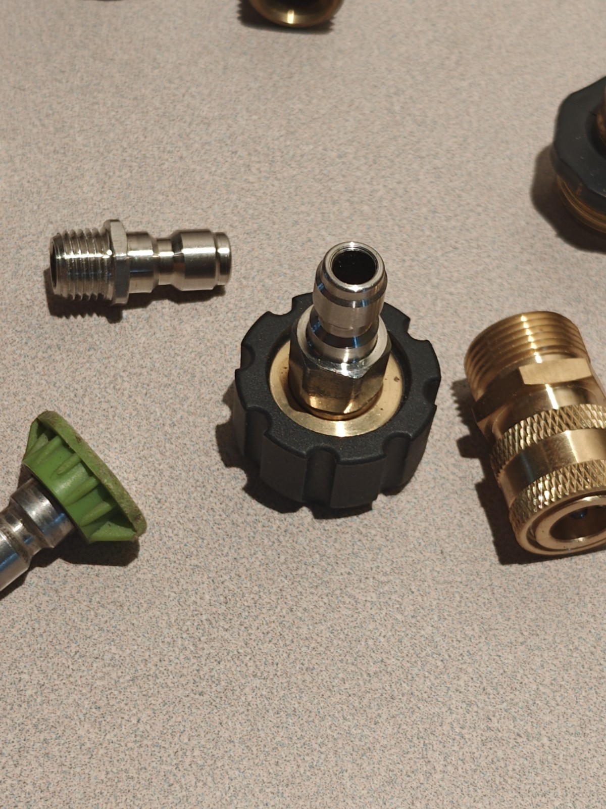 9Pc Pressure Washer Adapter Set Quick Disconnect Swivel to 3/8” & 1/4″ NO CHINA