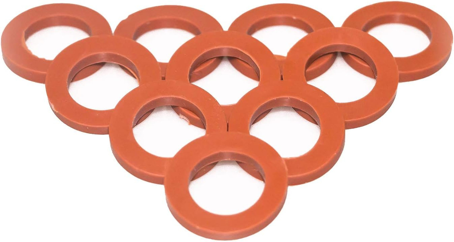 Garden Hose Washer Rubber, Heavy Duty Red Rubber Washer Fit All Standard 3/4 Inc