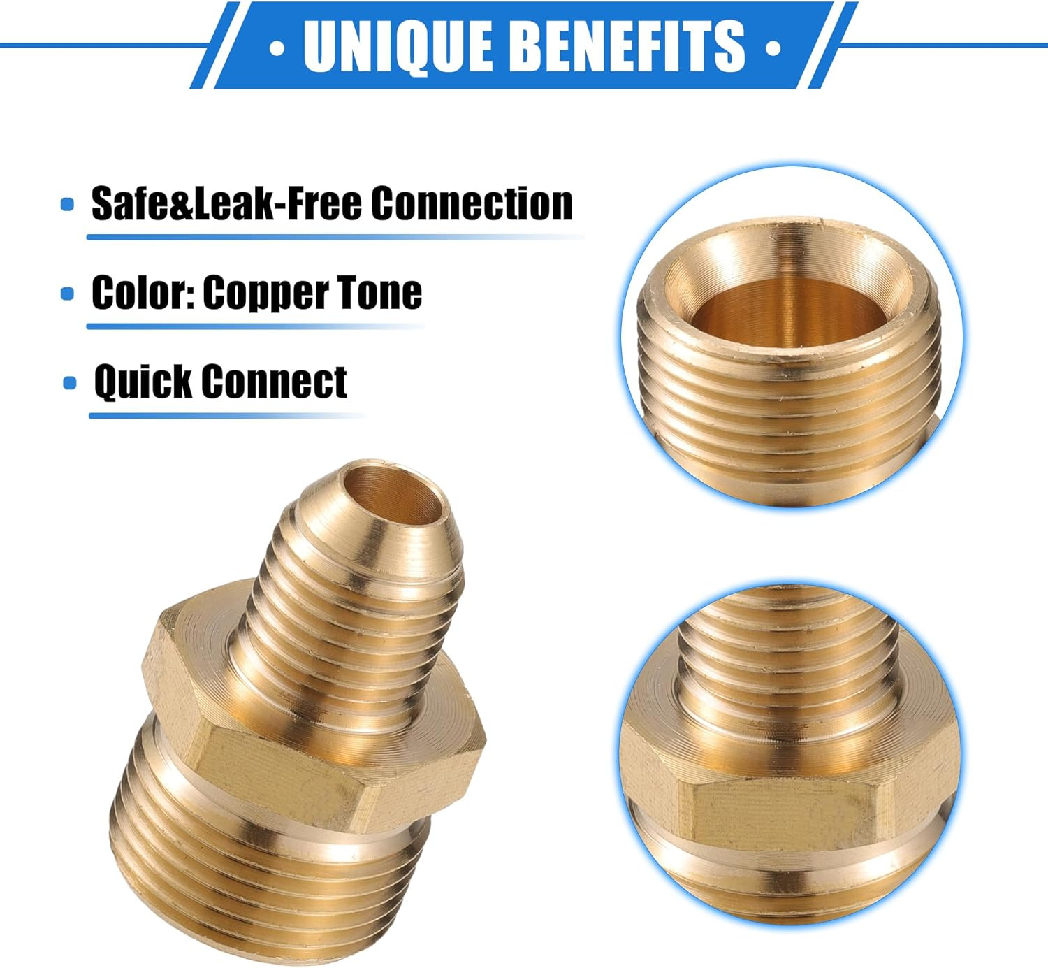Pressure Washer Connector, 14Mm M22X1.5 to M14X1.5 Male Adapter Brass Screw Hose