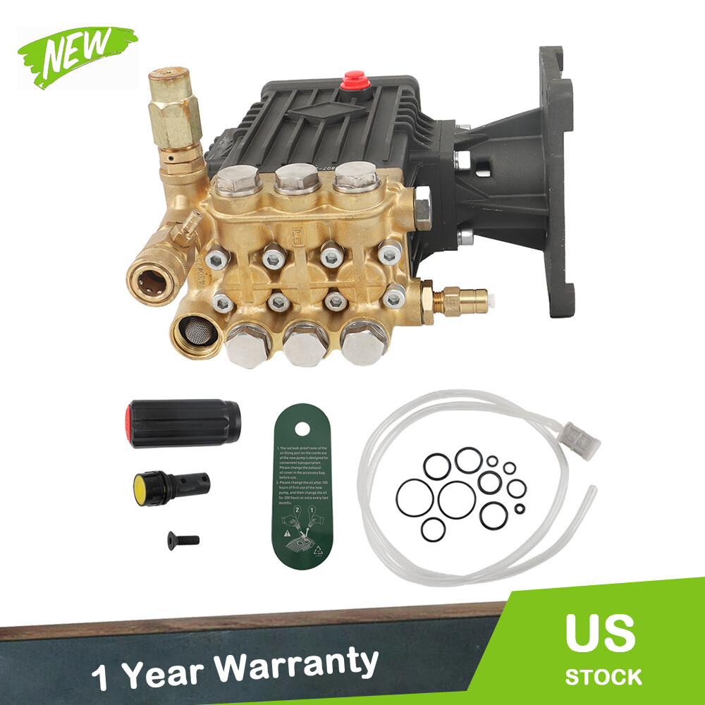 4400 psi Pressure Washer Pump Power Washer Pump 1″ Shaft Horizontal 4 GPM