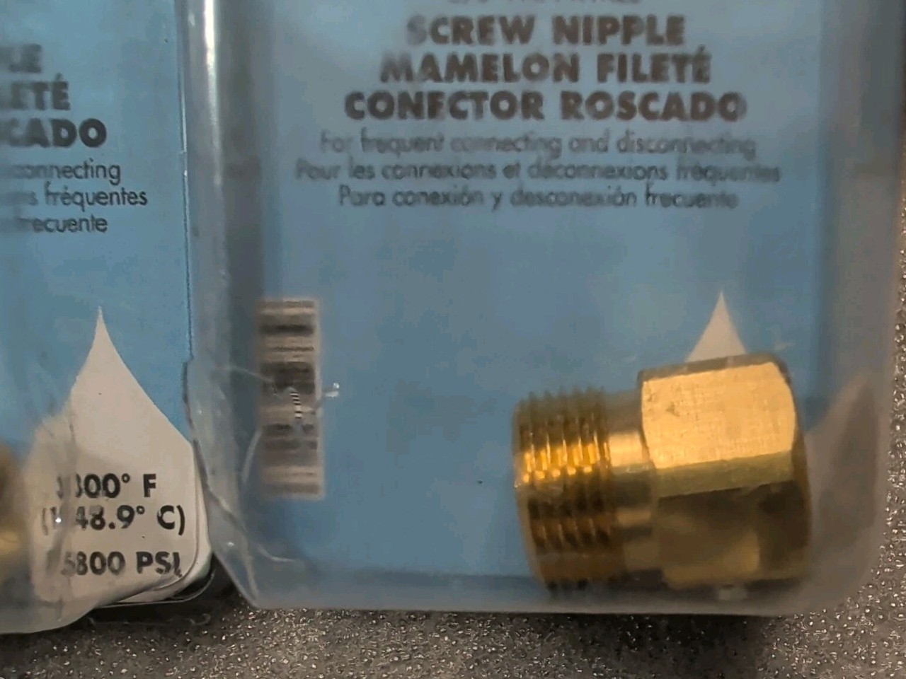 Lot Of 3 Forney 75116 Pressure Washer FNPT Screw Nipple, M22M to 3/8″ FNPT