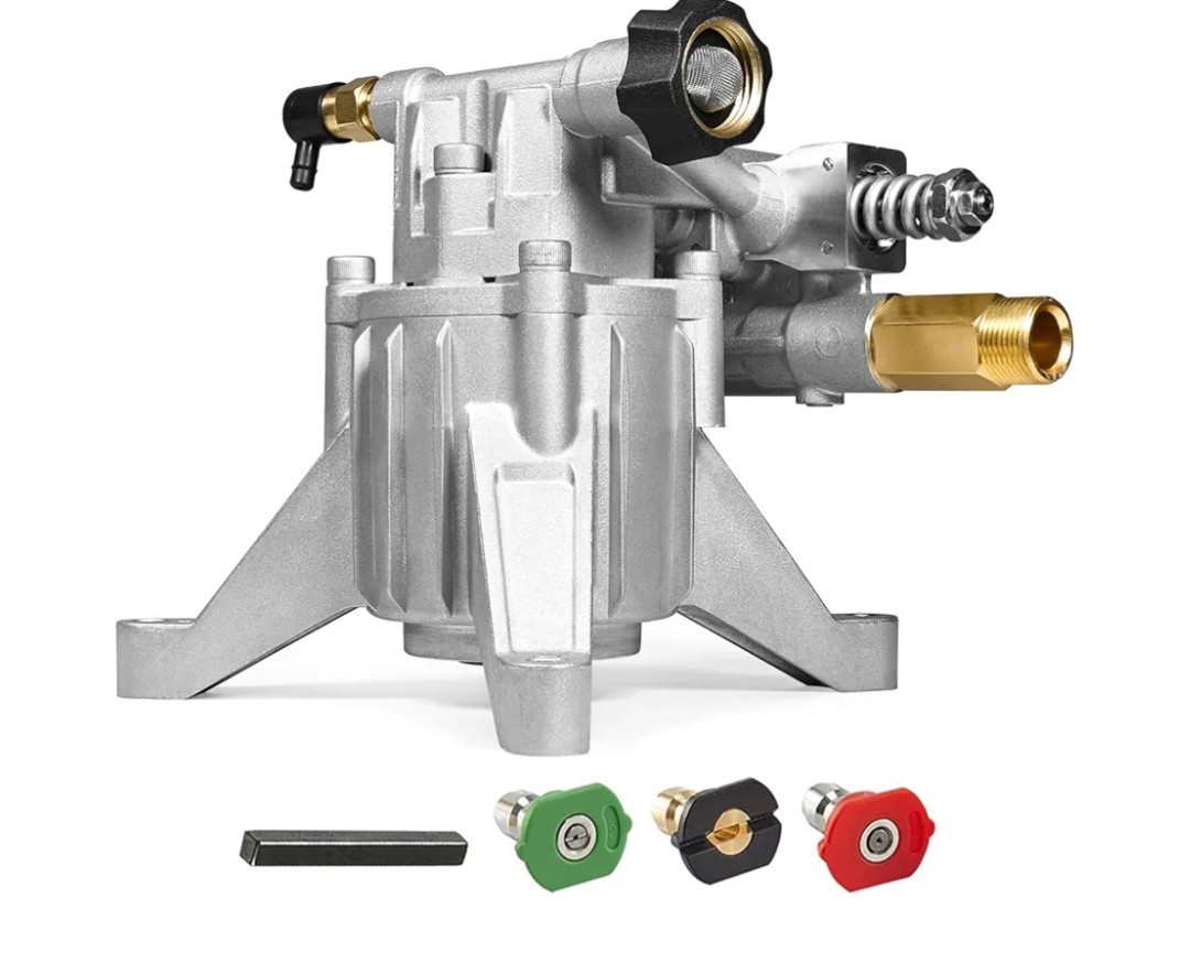 TOOLCY 7/8″ Shaft Vertical Pressure Washer Pump – Rear Inlet/Outlet Max 3100 PSI