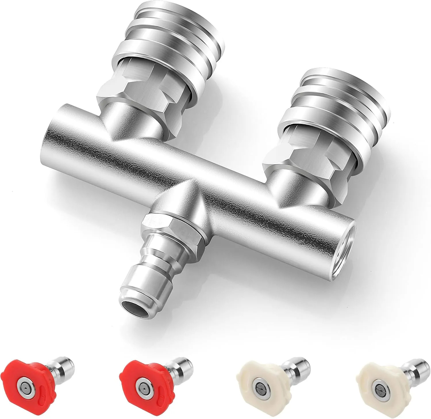 3-in-1 Pressure Washer Nozzle Set 12 Piece Spray Tips 1/4 Inch Quick Connect…