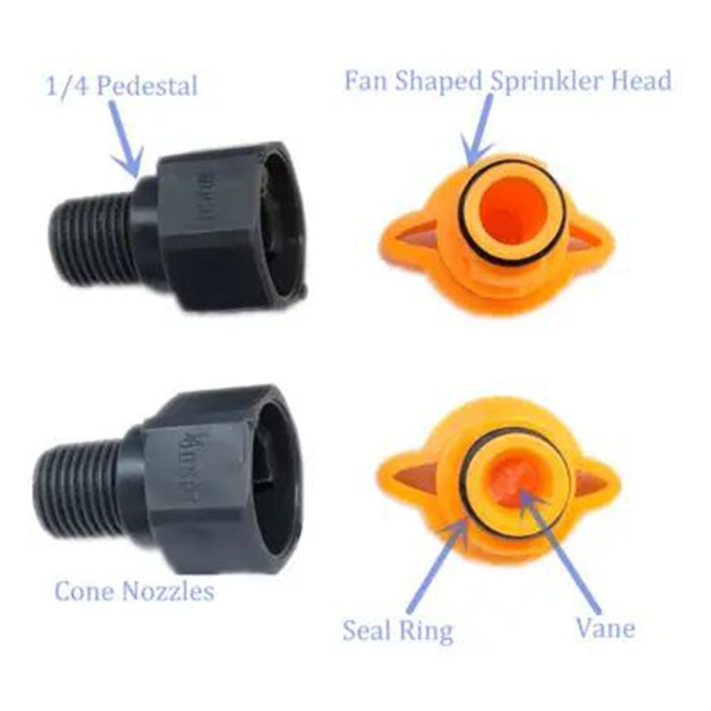 Plastic Fan Quick Removal Spray Cleaning Corrosion Resistant Nozzle