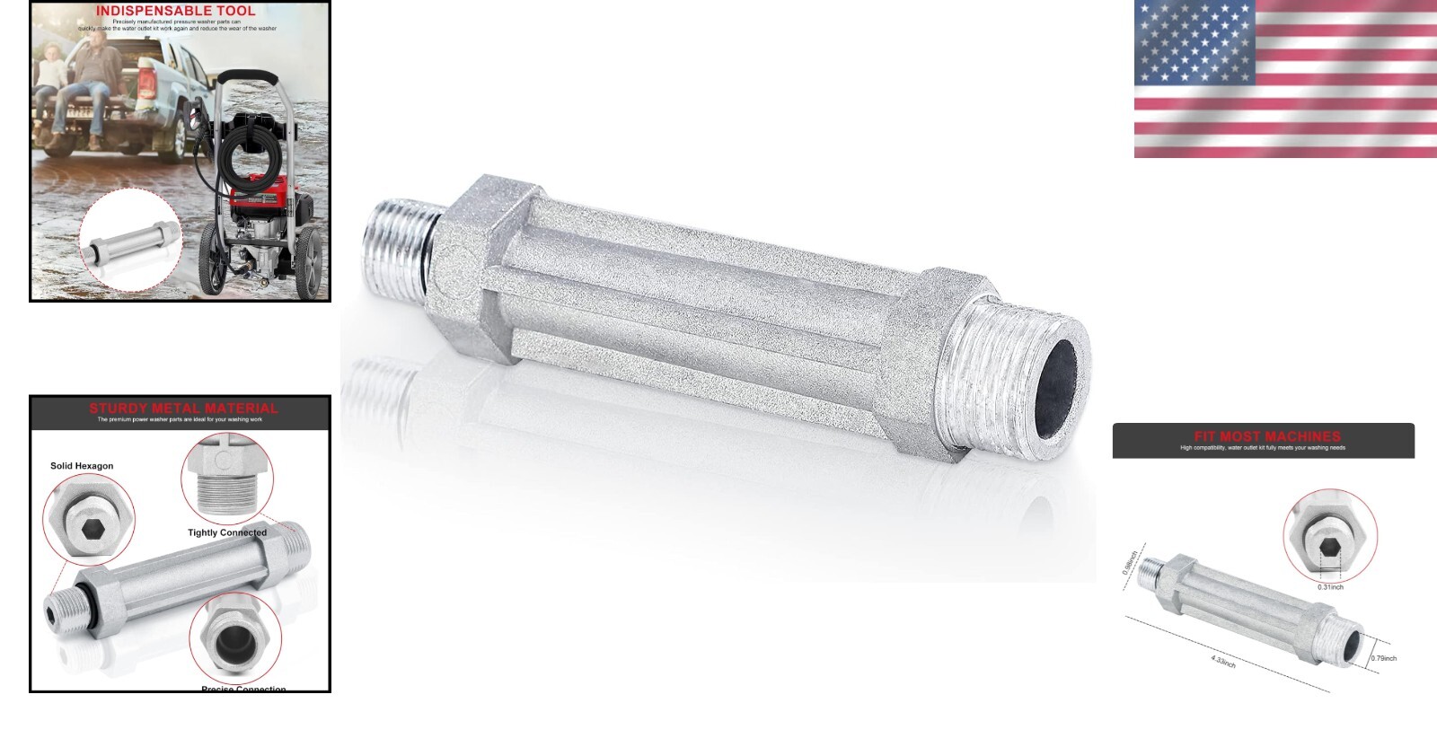 Pressure Washer Parts Outlet Tube Replacement for Craftsman Power Washer