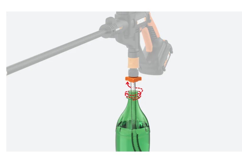 GENUINE! WORX HydroShot Pressure Washer BOTTLE CAP CONNECTOR (Connect Bottles!)