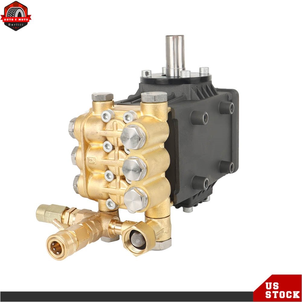 3600 PSI 4.9GPM Pressure Power Washer Pump 24mm Solid Shaft Belt Drive New