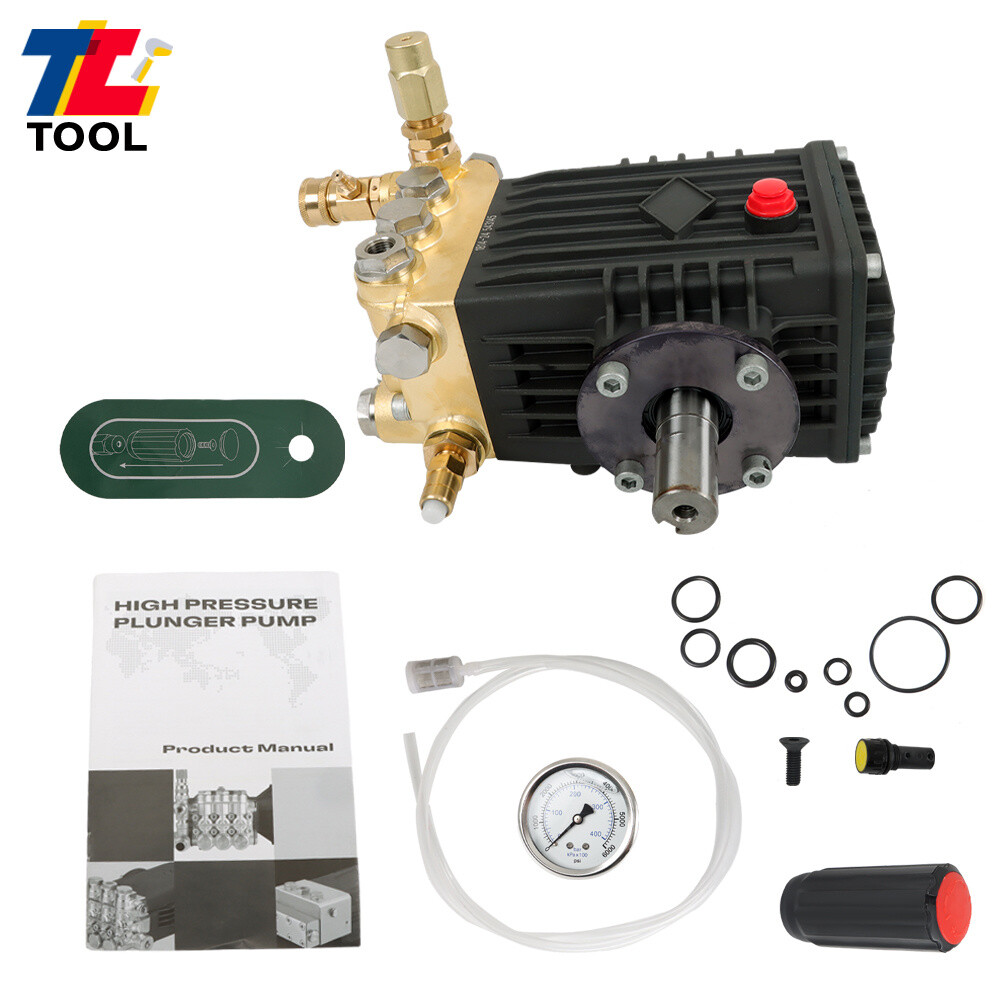 Pressure Power Washer Pump 24mm Solid Shaft 3600 PSI Belt Drive 4.9GPM
