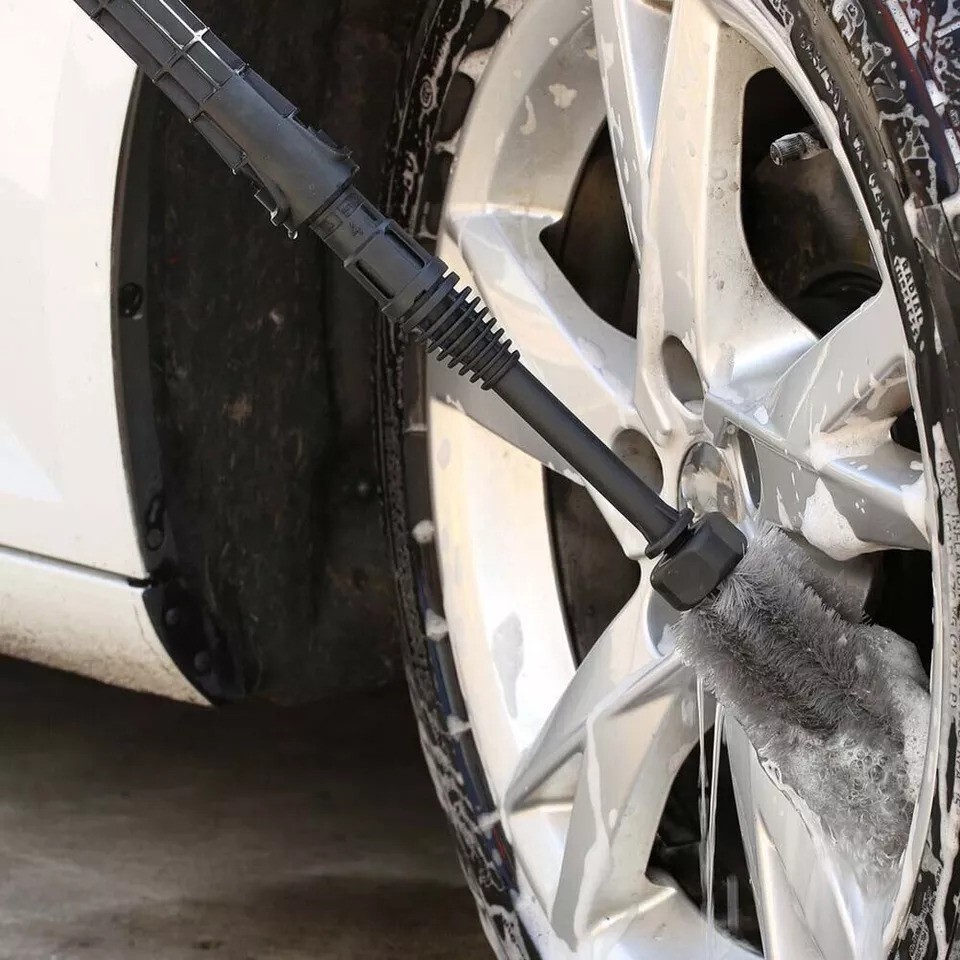 Low Pressure Washer Wheel and Rim Brush with M22 coupling