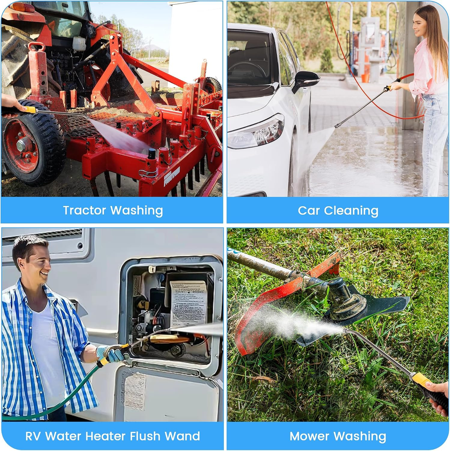 Radiator Cleaning Wands, Upgraded Water and Air Cleaning Wands for High