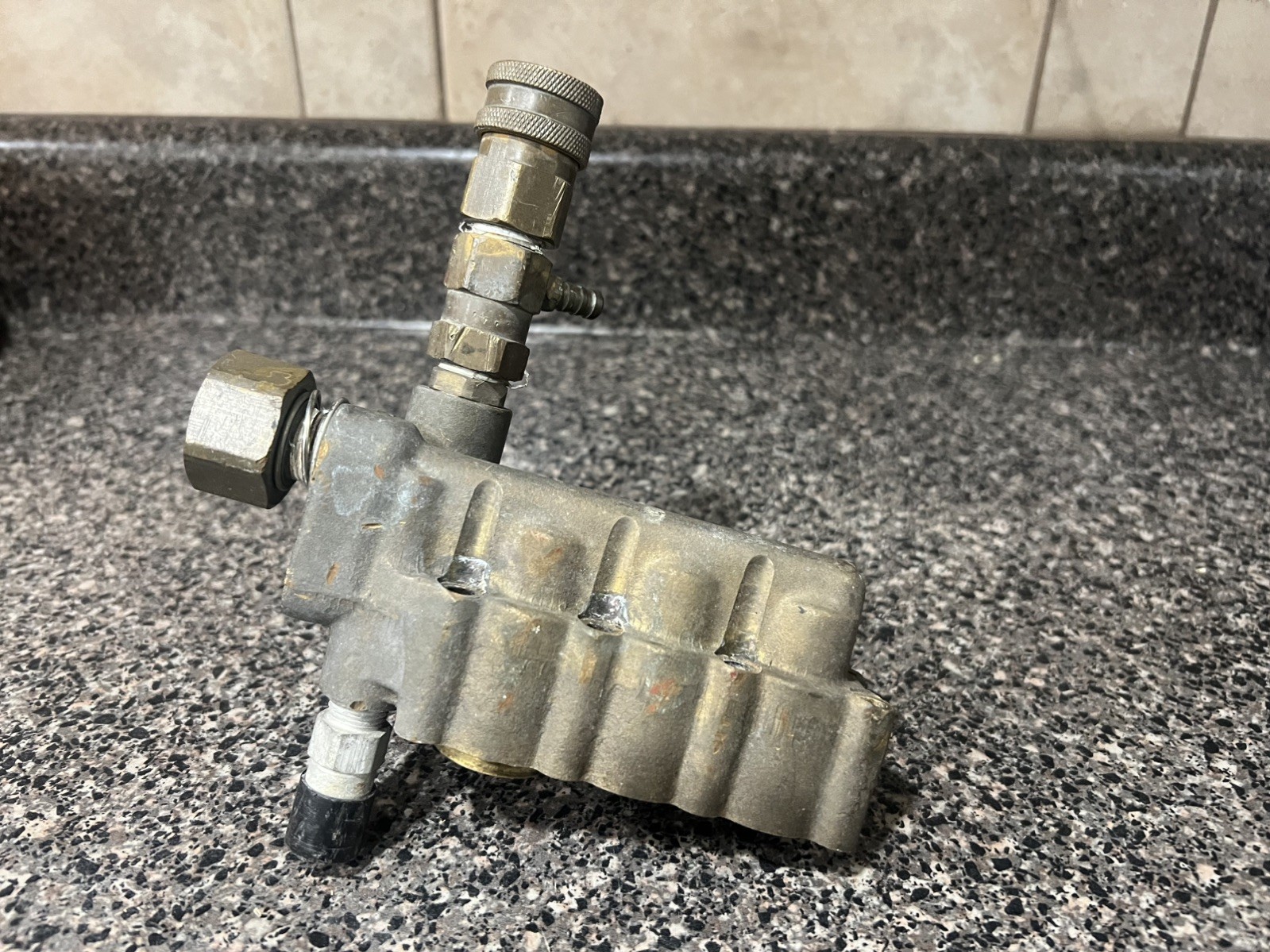Annovi Reverberi RSV 4g40 Brass Pressure Washer Pump Head Parts Only!