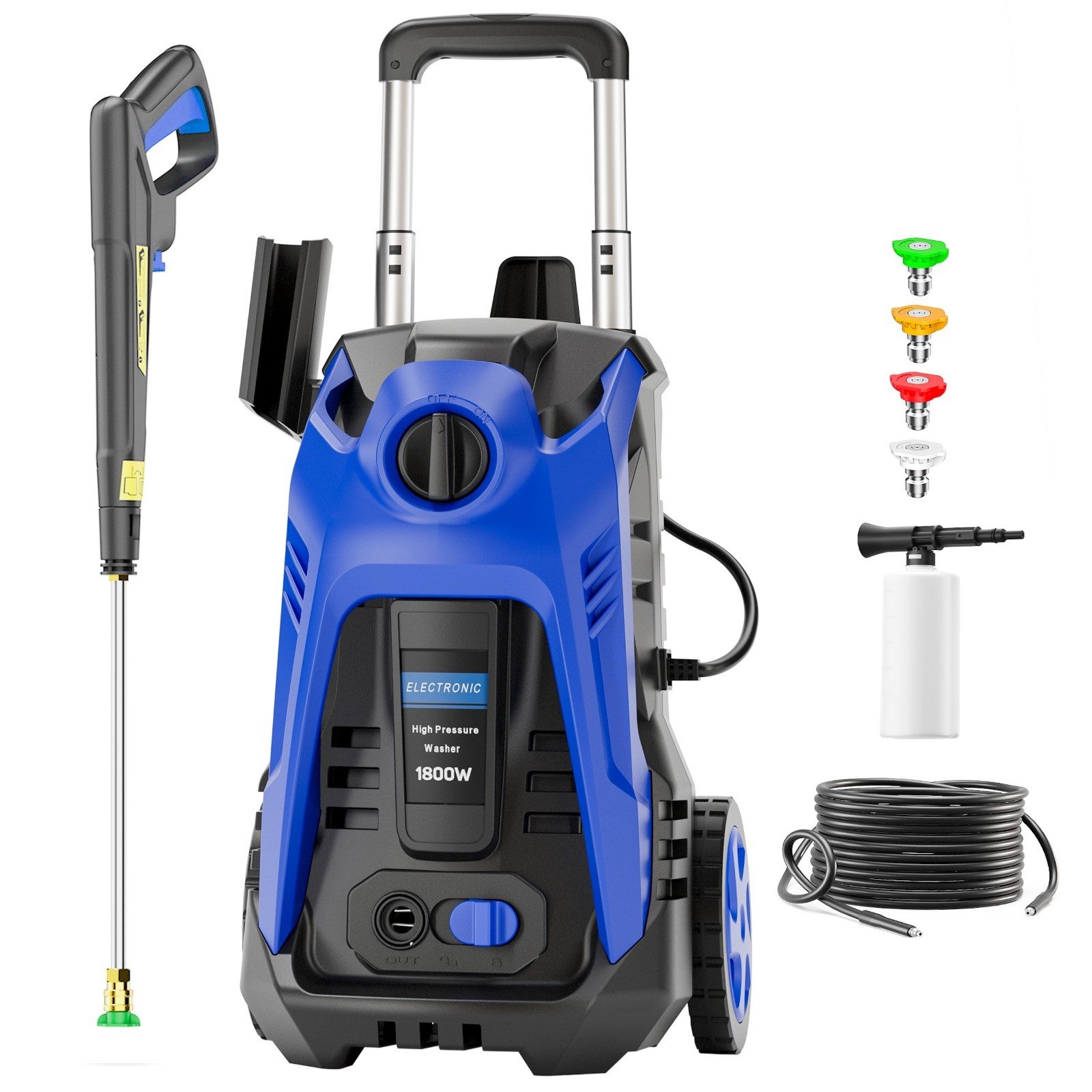Pressure Washer 4200PSI 2.0GPM, Powerful Cleaning, 4 Nozzle Tips, for Car