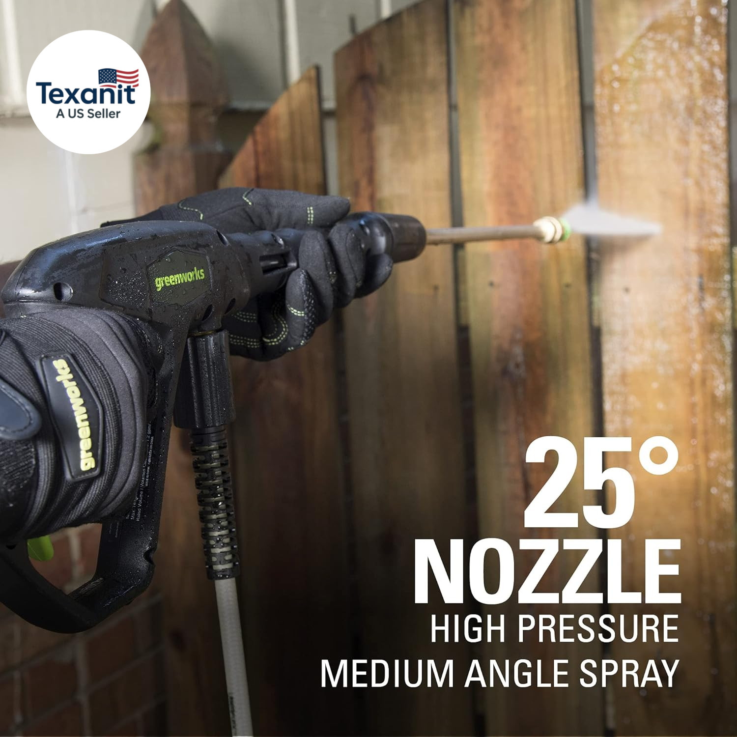 2000 PSI (13 Amp) Electric Pressure Washer (Wheels for Transport / 20 FT Hose /