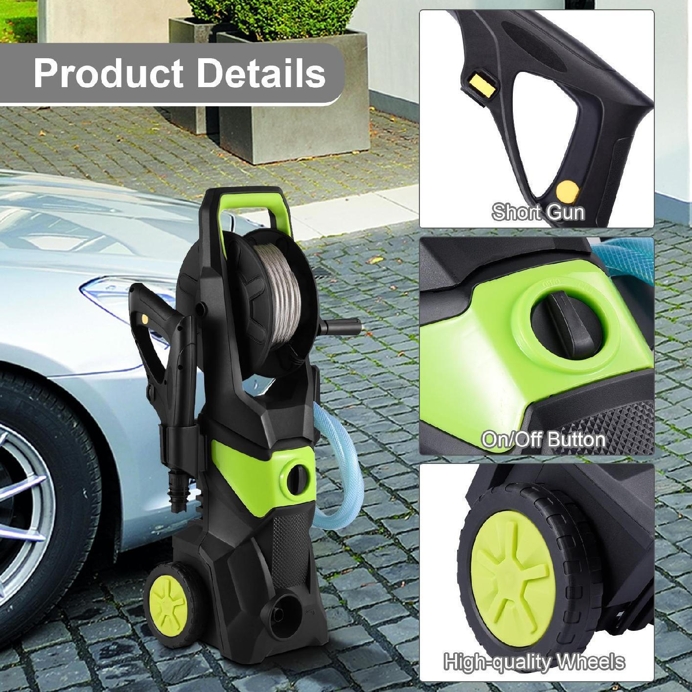 4000PSI Electric High Pressure Washer Smart Control Power Washer for Home, Cars