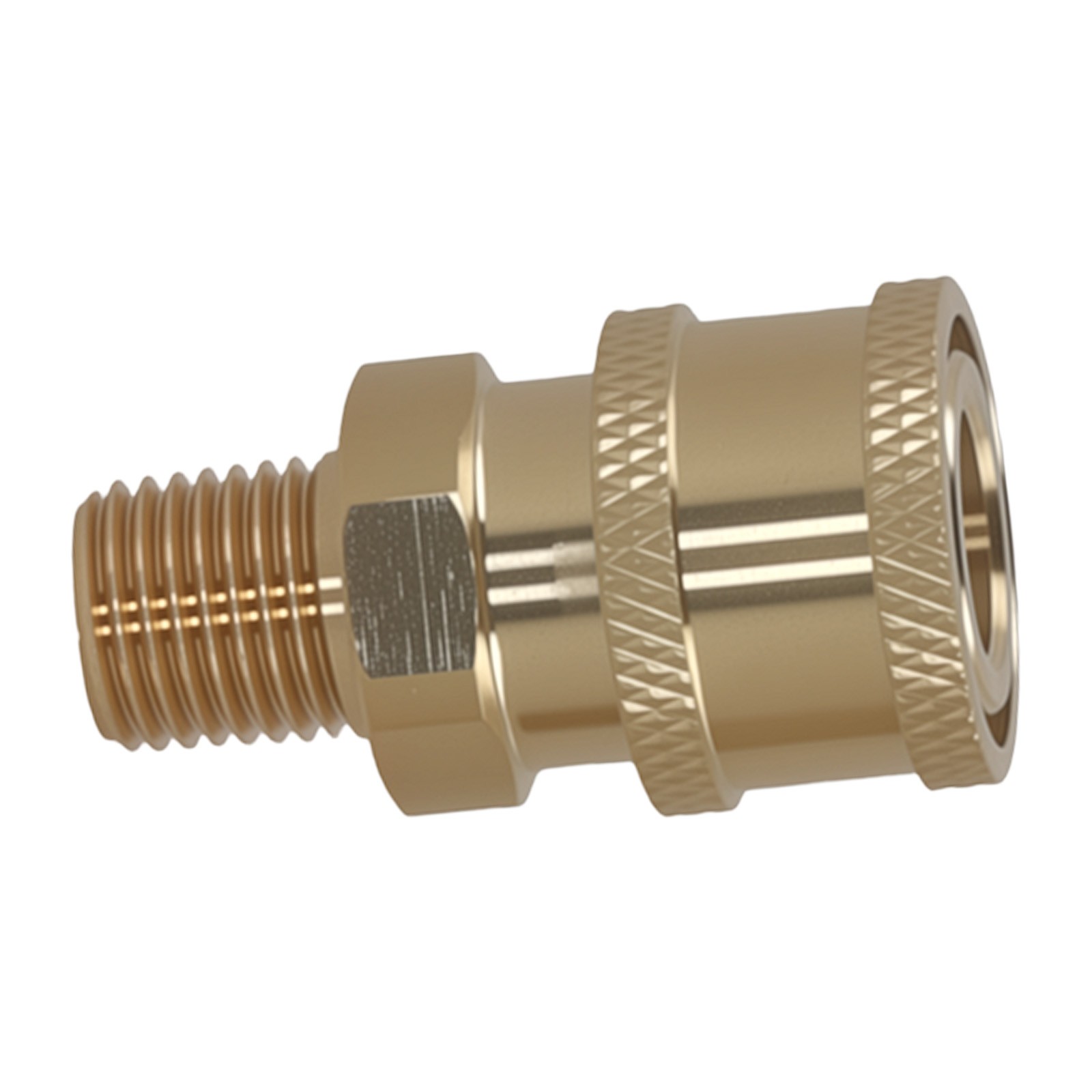 2Pcs 1/4″ Quick Connect Male NPT Thread High Pressure Washer Fitting Coupler