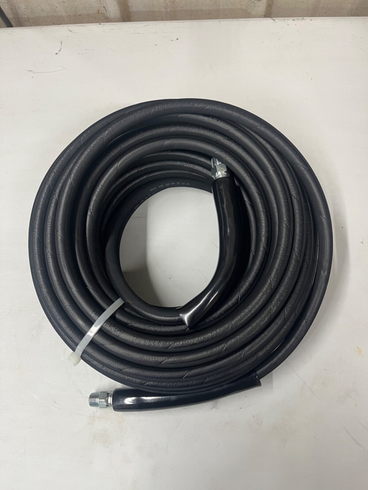 100′ Pressure Washer Hose 4,000psi 1wire 3/8″MPT Swivel End’s
