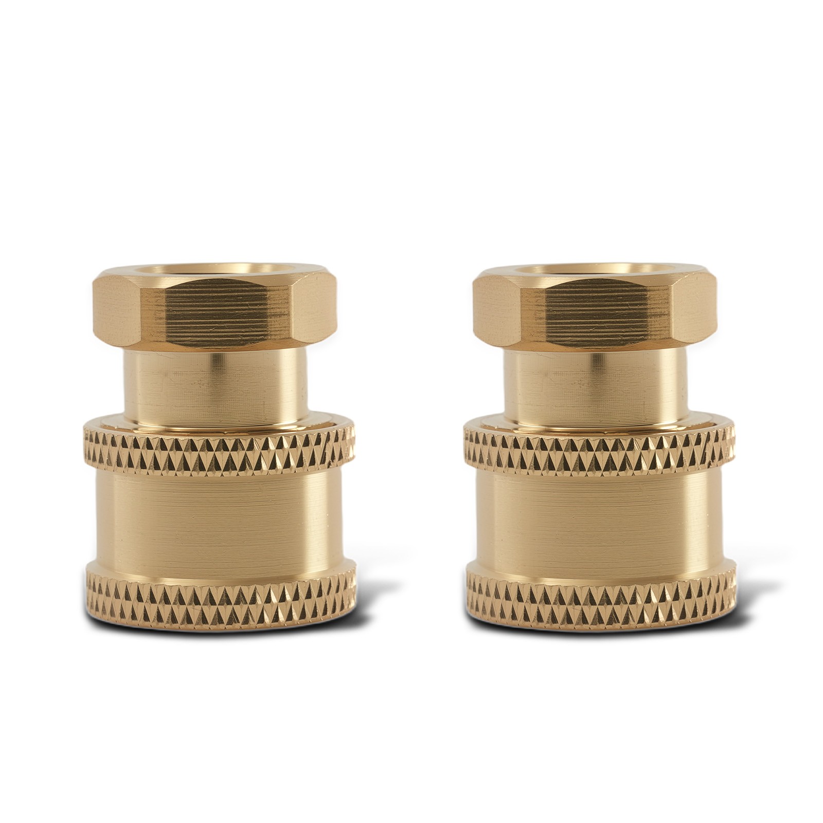 2 Pack Brass Pressure Washer Adapter 1/4″ QC Socket to Female NPT 5000PSI