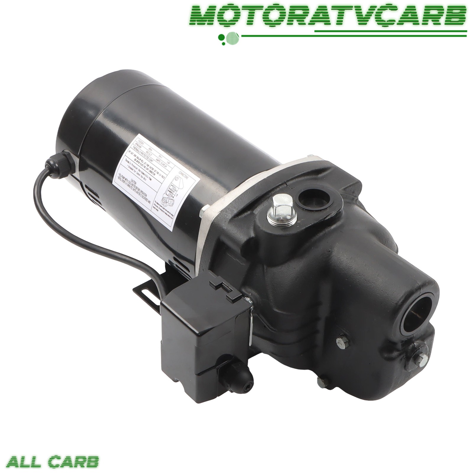 ALL-CARB Heavy Duty SWS100 1 HP Shallow Well Jet Pump 510 GPH 115/230V 3480RPM