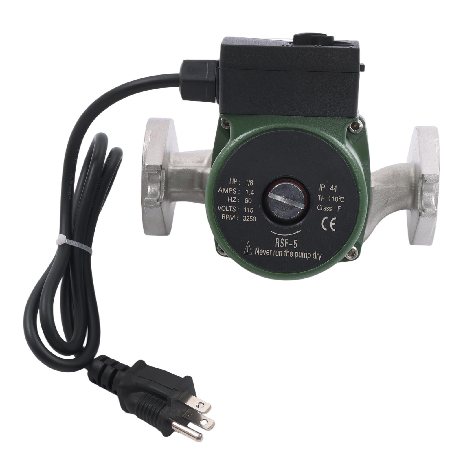 110V 1/8 HP 10GPM 150 PSI 009-SF5 Flanged High Velocity Water Circulating Pump