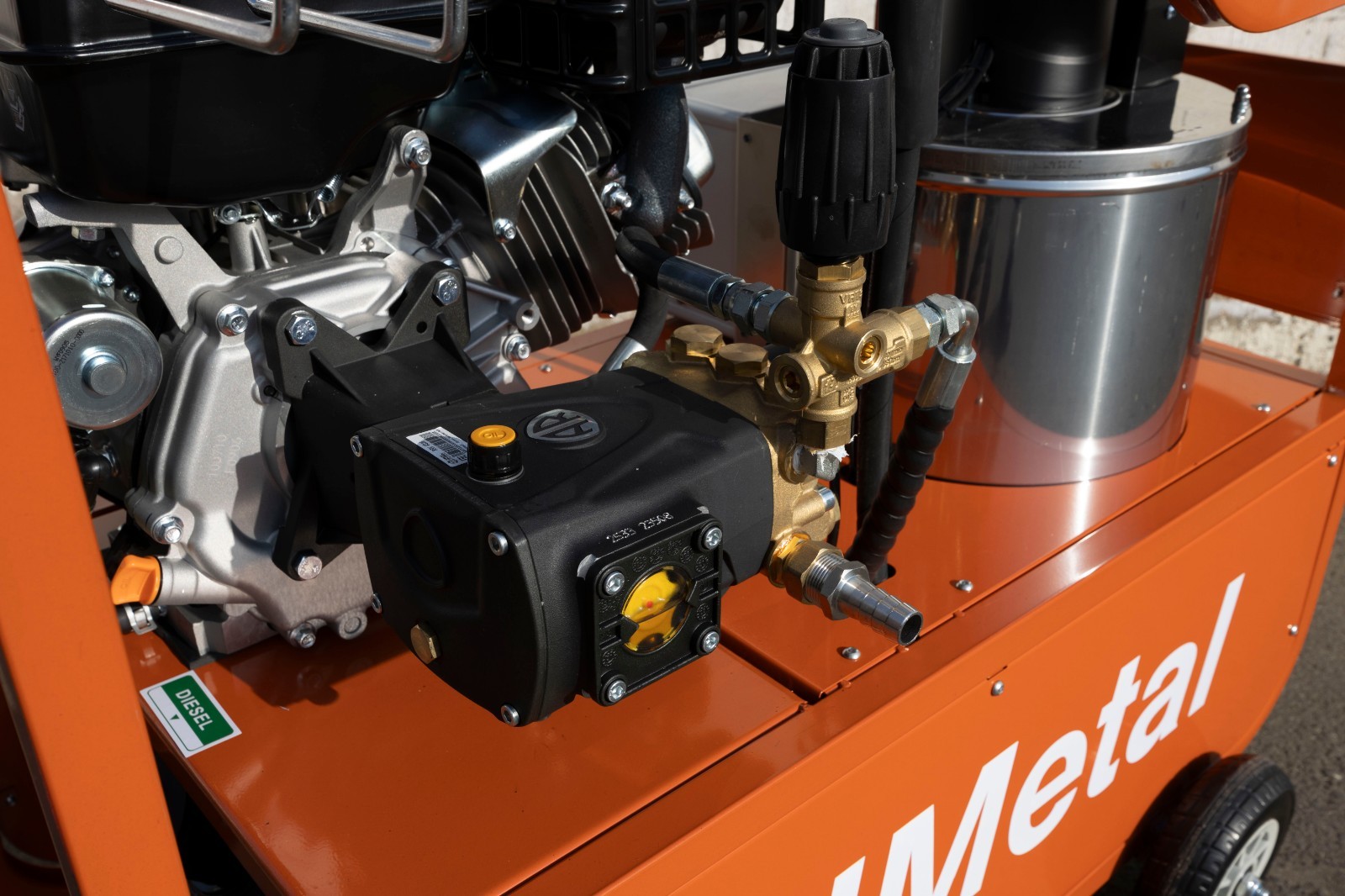 4000PSI 4GPM Commercial Hot Water High-Pressure Washer Shot Hot Water 5Gal 420cc