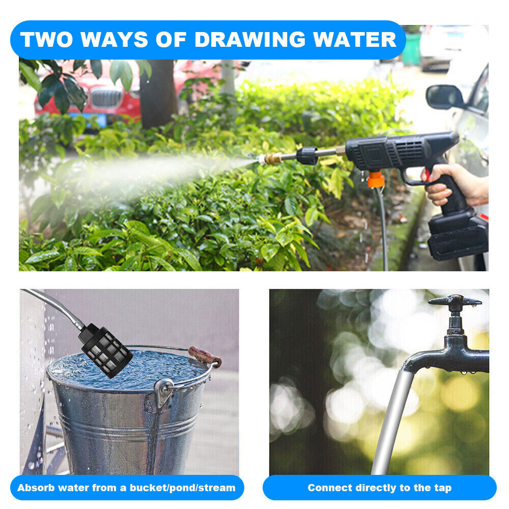 600W Electric High Pressure Water Spray Car Gun Portable Washer Cleaner Yard