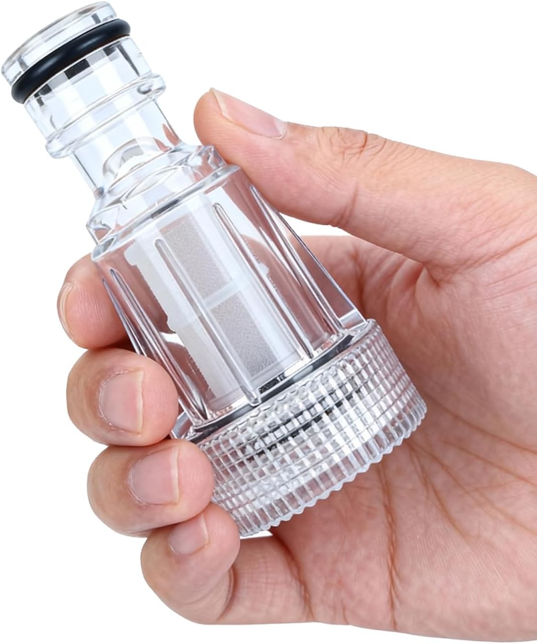 6 Pack Pressure Washer Water Inlet Filter 3/4 Inch Garden Hose Adapter Clear Fit