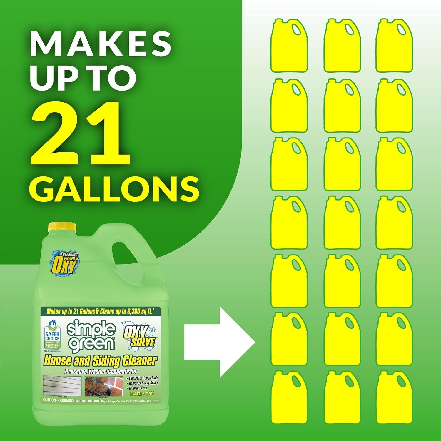 128 oz. Oxy Solve Cleaner – Effective Mold & Mildew Remover for All Exteriors