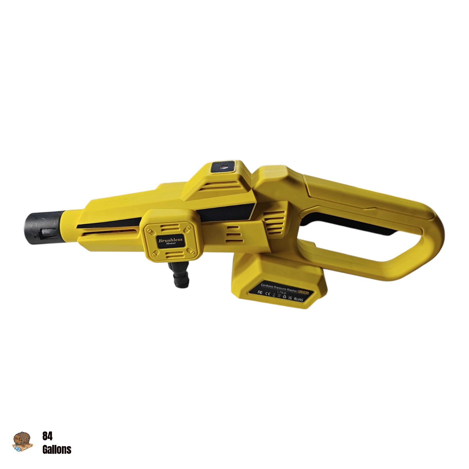 Handheld Cordless Pressure Washer with 2 x 4000mAh Batteries & Max 652 PSI