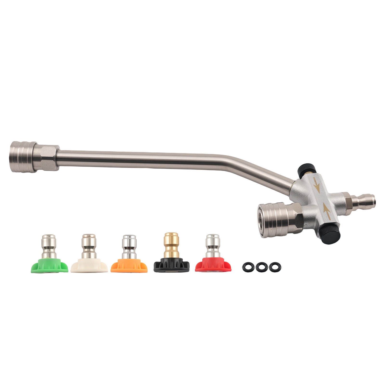 Dual Use Pressure Washer Wand Spray Lance with 5 Angle Nozzles 4000 PSI