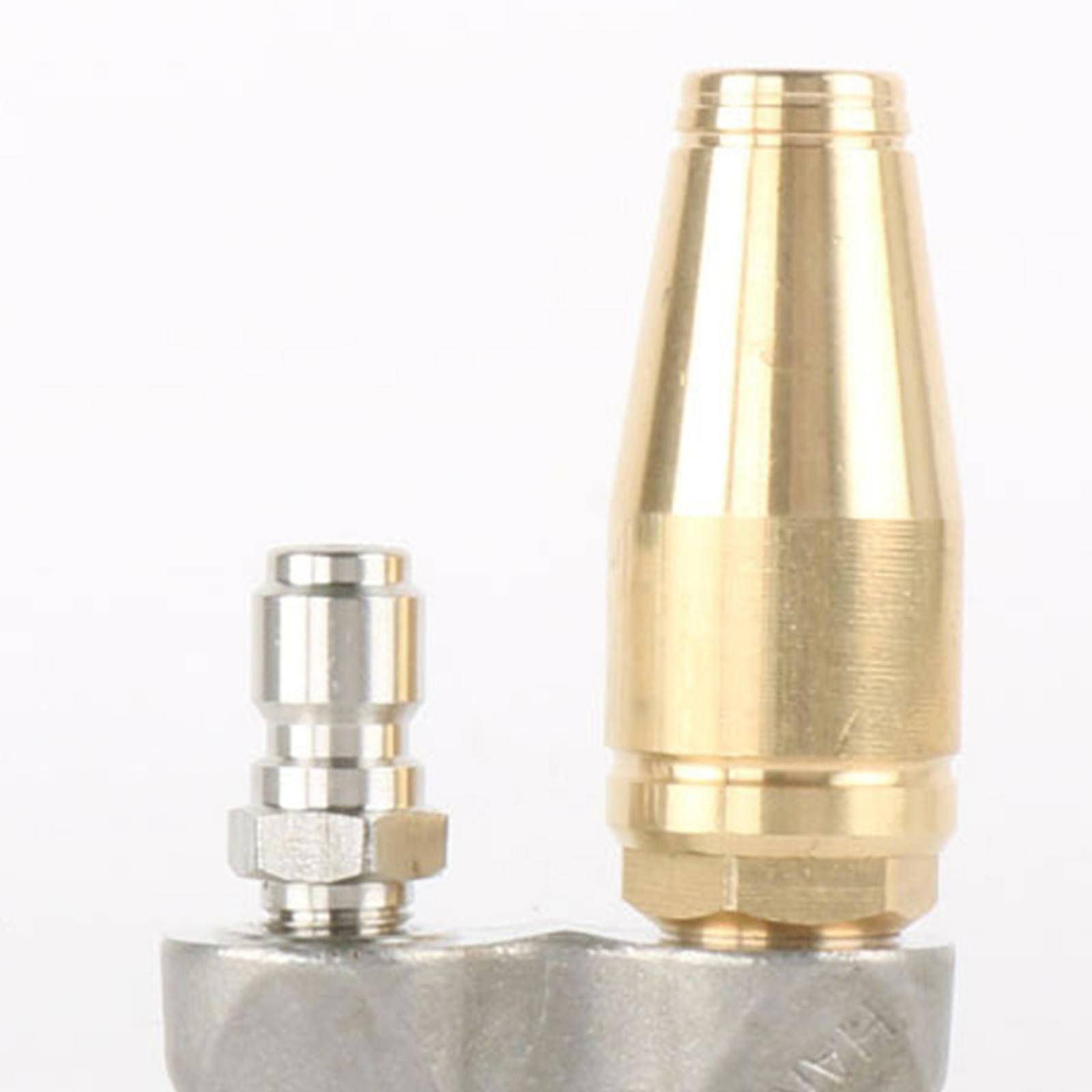 1/4″ 3/8″ 1pc Reverse Turbine Sewer Jet Nozzle For Pressure Washer Cleaning