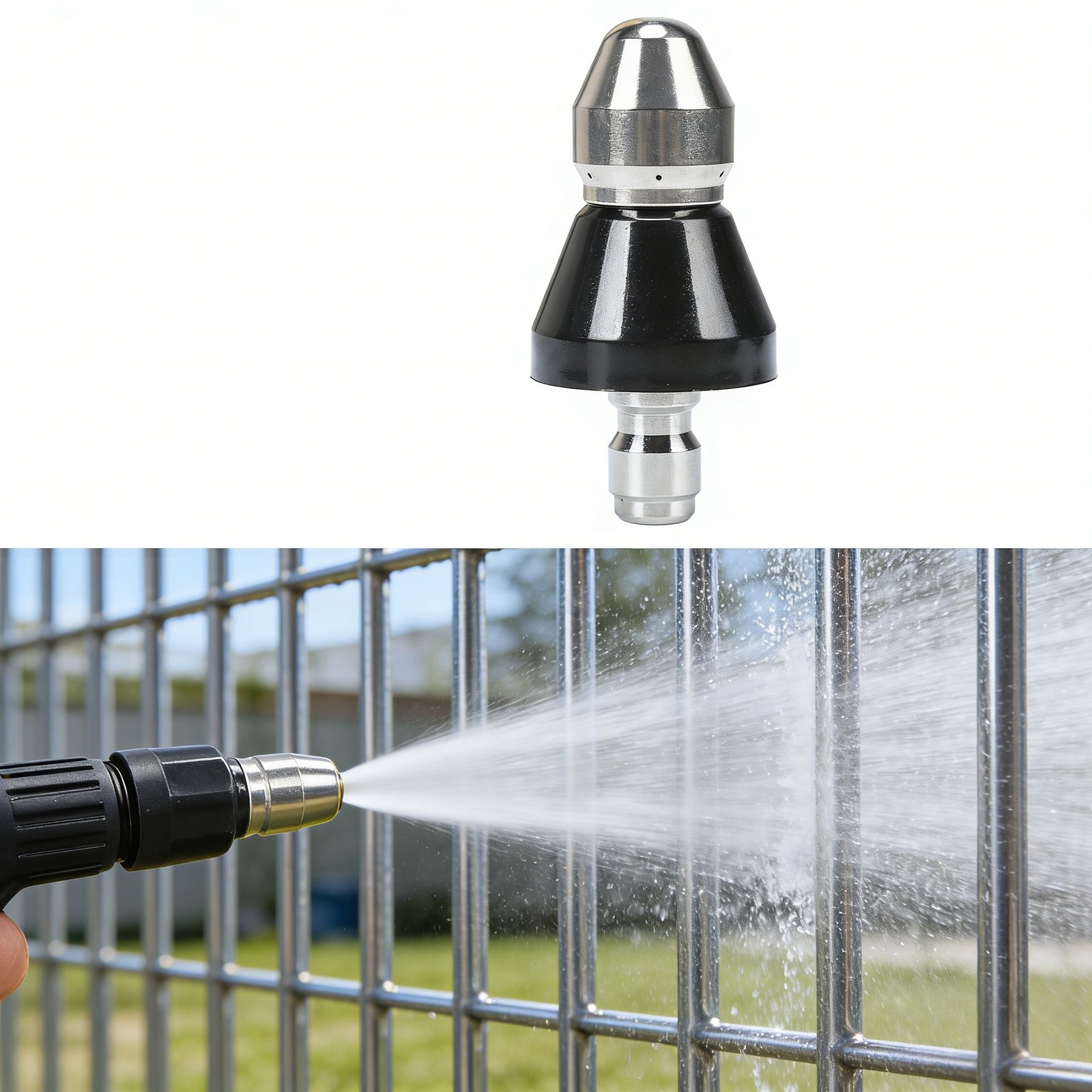 1pc 1/4 High-Pressure Drain Nozzle Sewer Pipe Cleaner Pressure Washer Tools USA