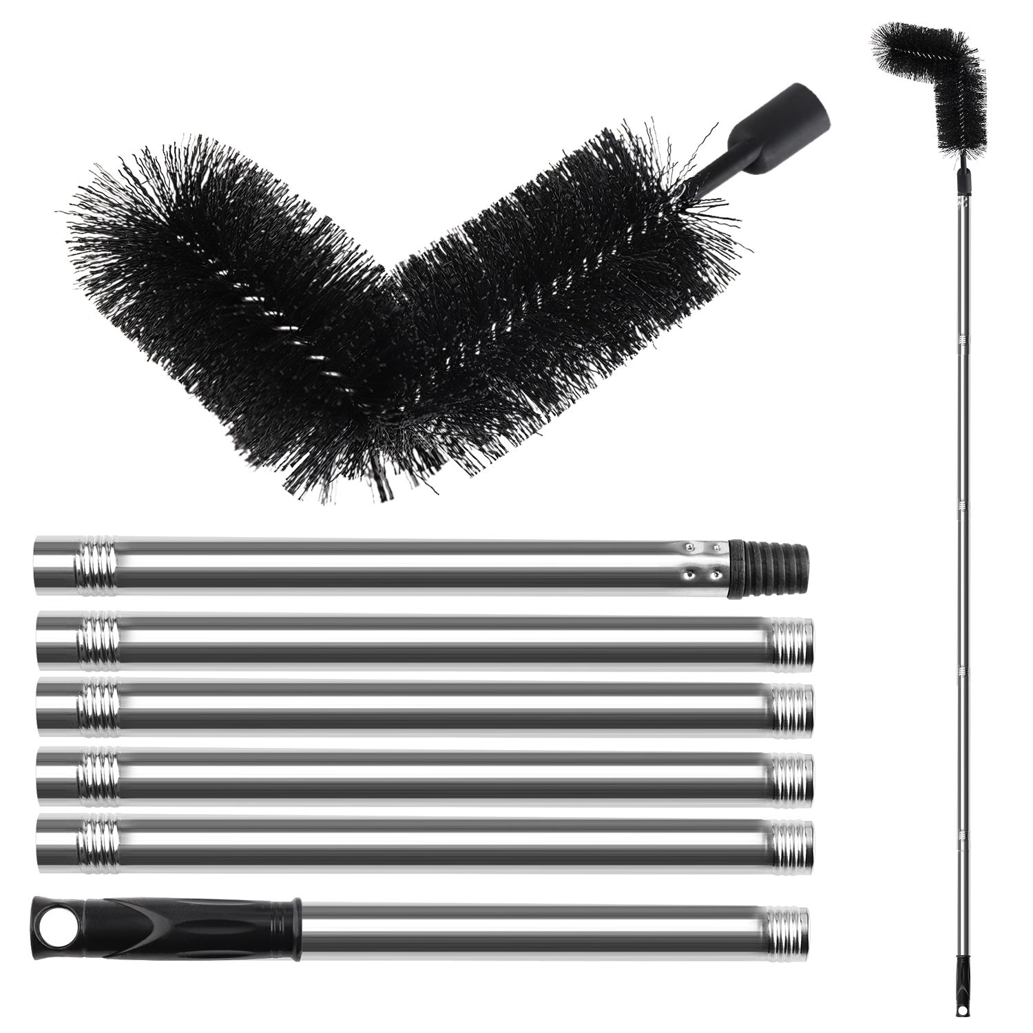Gutter Cleaning Tools, Rain Gutter Cleaning Brush for Removing Leaves