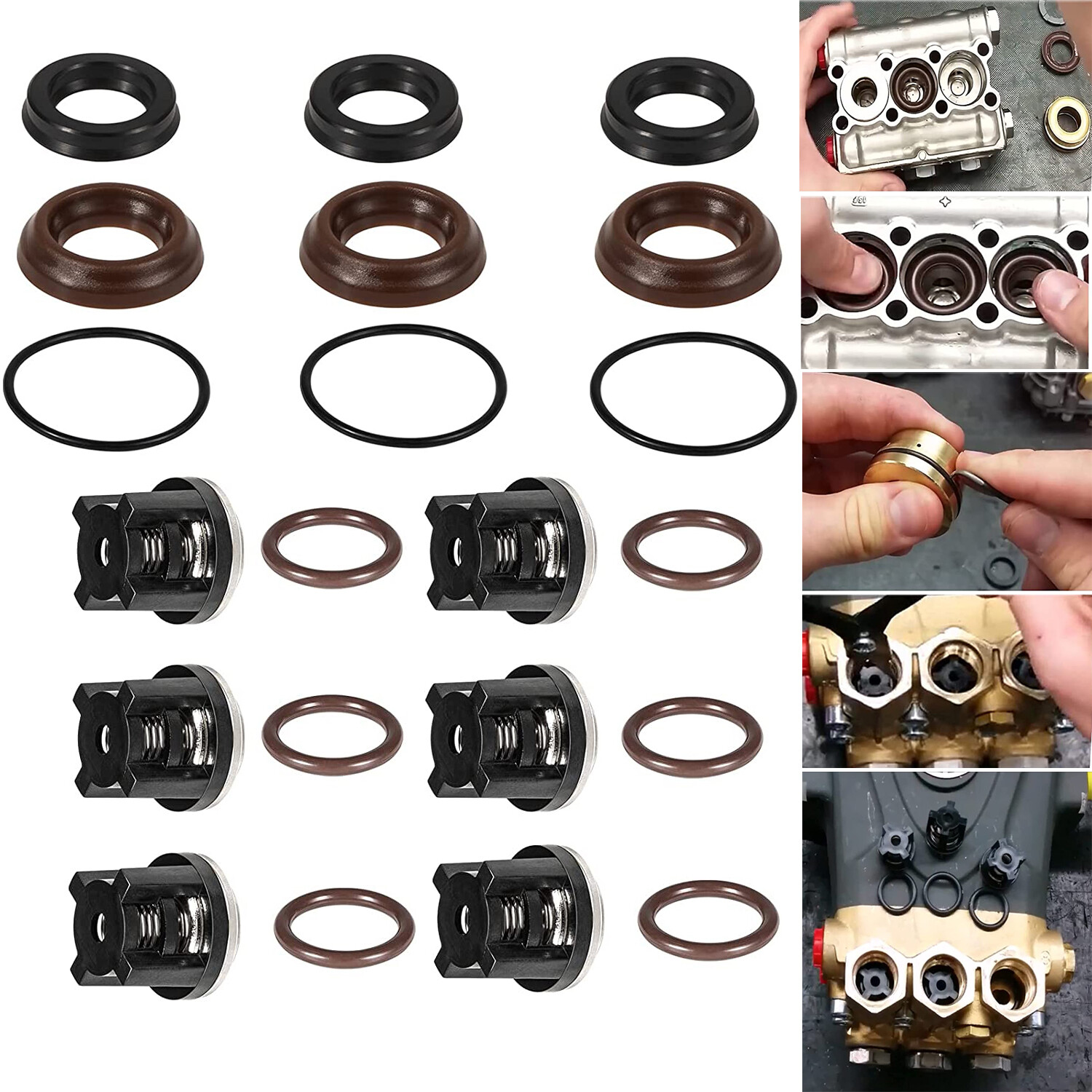AR1828 Water Pump Check Valves and AR1857 Kit for Annovi Reverberi 18mm AR XR RK