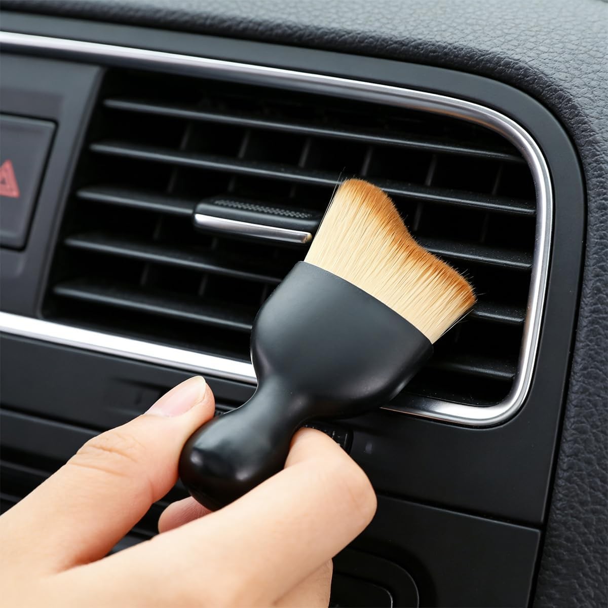 5PCS Car Detailing Brush Kit, Ultra Soft Boars Vehicle Detailing Duster Brush